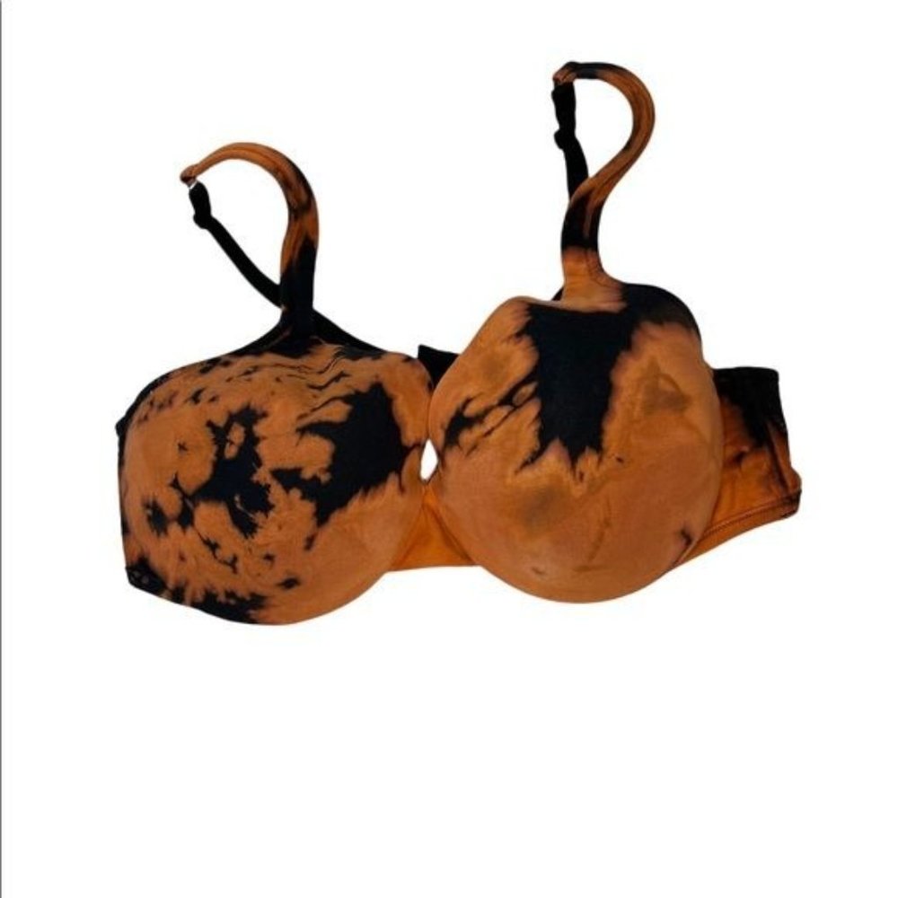 Comfort Choice Bleach Tie Dye Plus Size Bra 44C